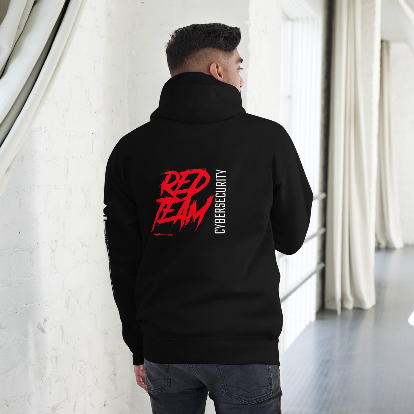 Cyber Security Red Team V6 - Unisex Hoodie ( Back Print ) by DarkByteGear