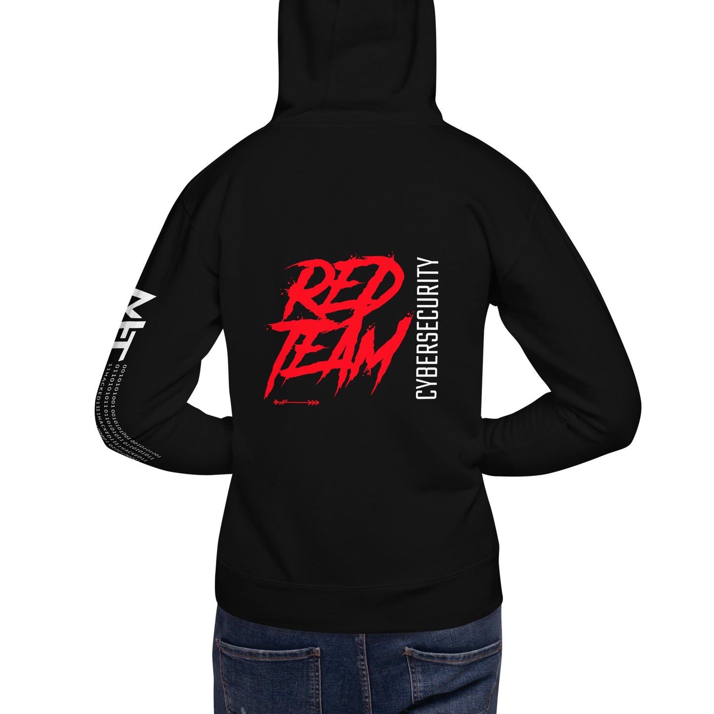 Cyber Security Red Team V6 - Unisex Hoodie ( Back Print ) by DarkByteGear