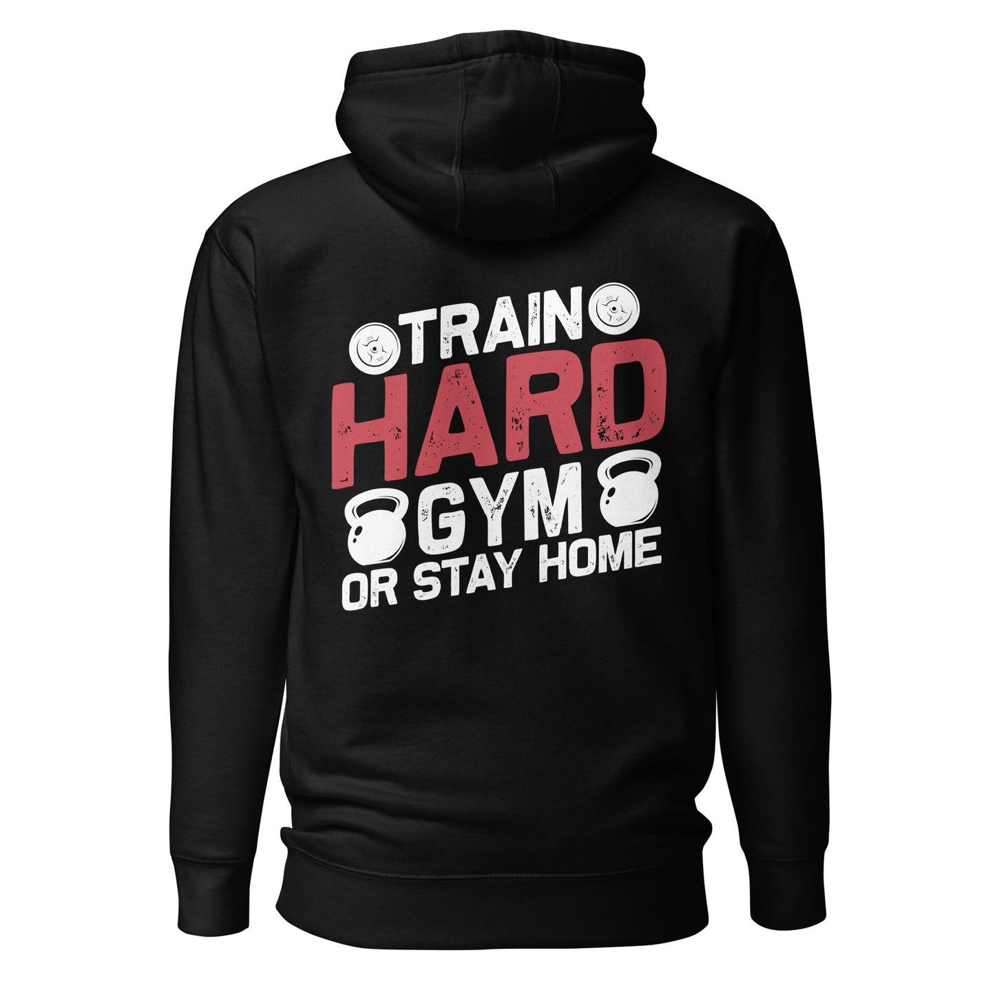 Train Hard - Unisex Hoodie (back print) by DarkByteGear
