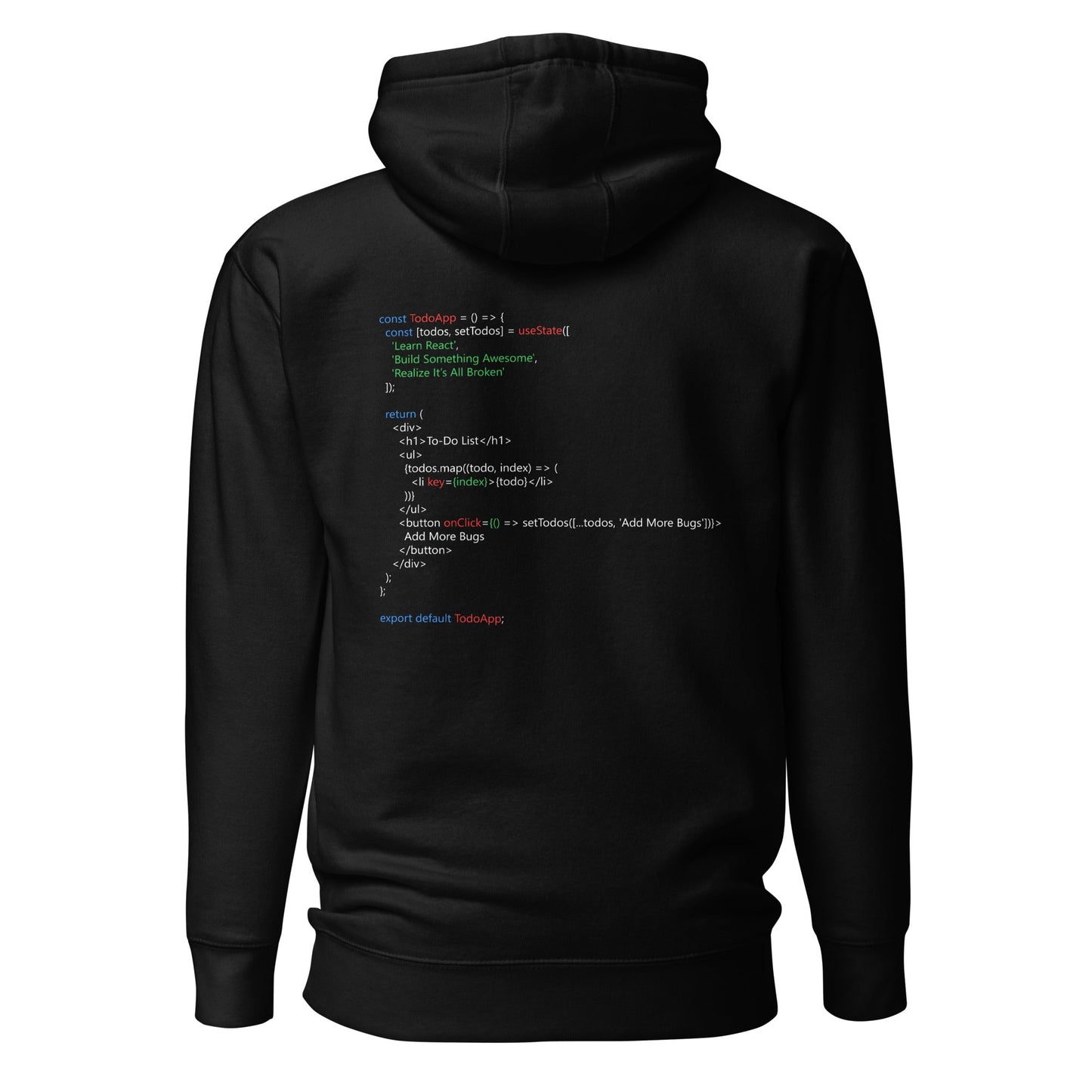 The Classic To-Do List - Unisex Hoodie (back print) by DarkByteGear