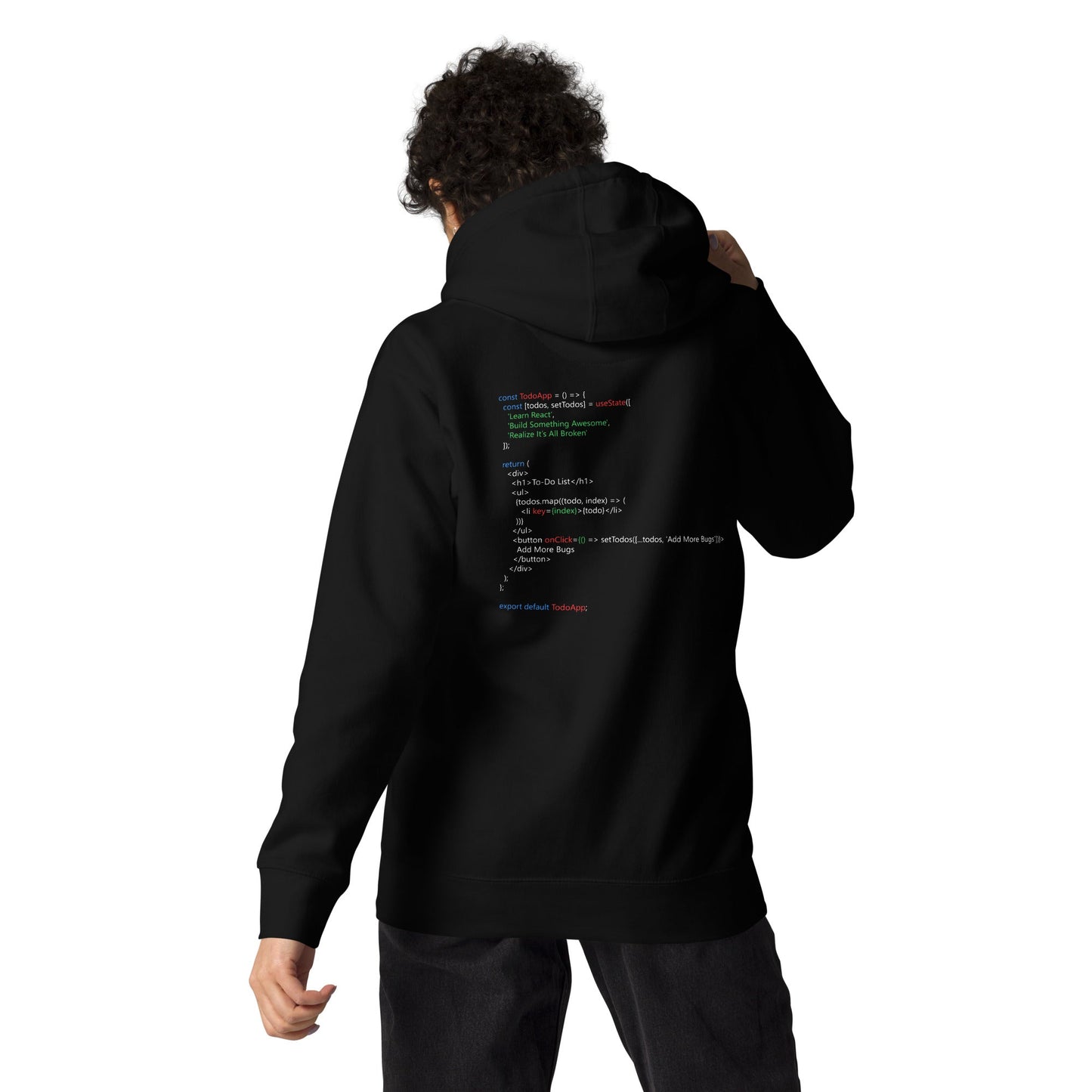 The Classic To-Do List - Unisex Hoodie (back print) by DarkByteGear