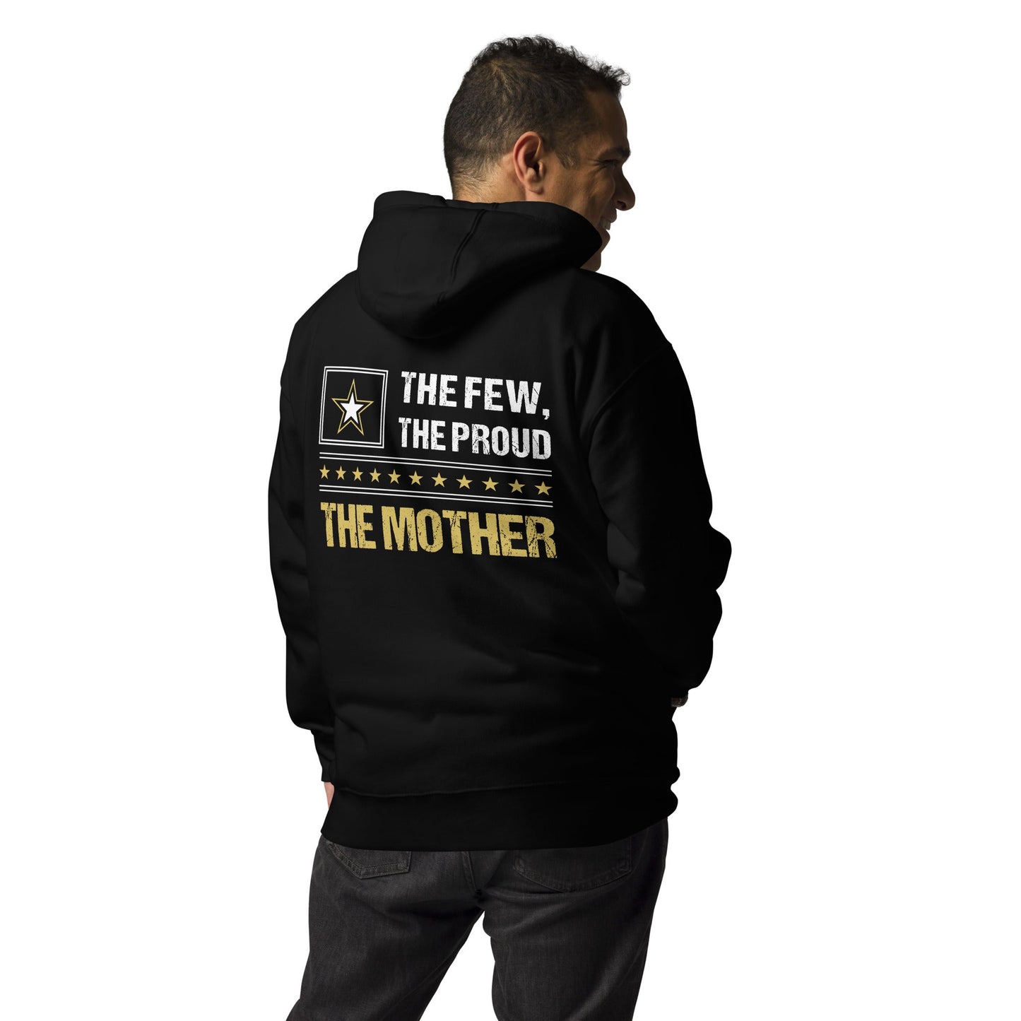 The few, the proud, the Mother - Unisex Hoodie ( Back Print ) by DarkByteGear