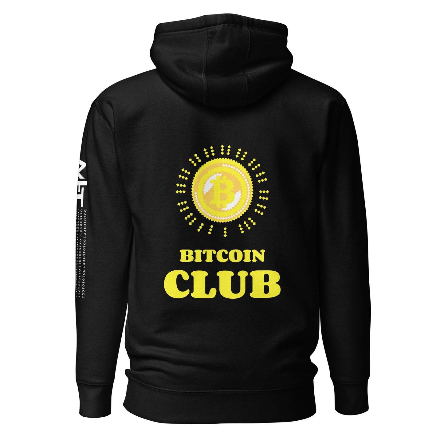 BITCOIN CLUB - Unisex Hoodie ( Back Print ) by DarkByteGear