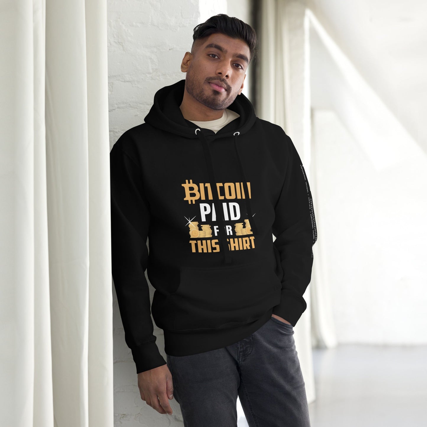 Bitcoin Paid For This Shirt - Unisex Hoodie (back print) by DarkByteGear
