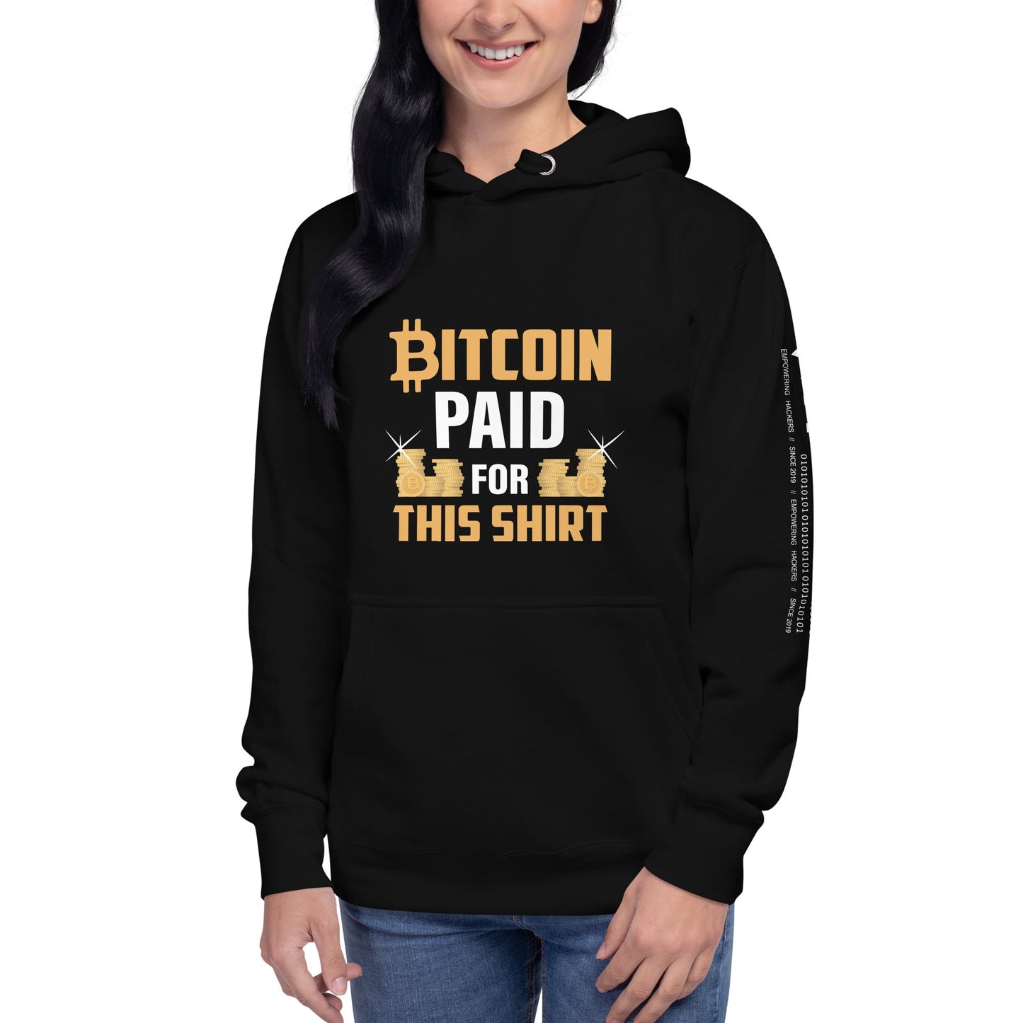 Bitcoin Paid For This Shirt - Unisex Hoodie (back print) by DarkByteGear