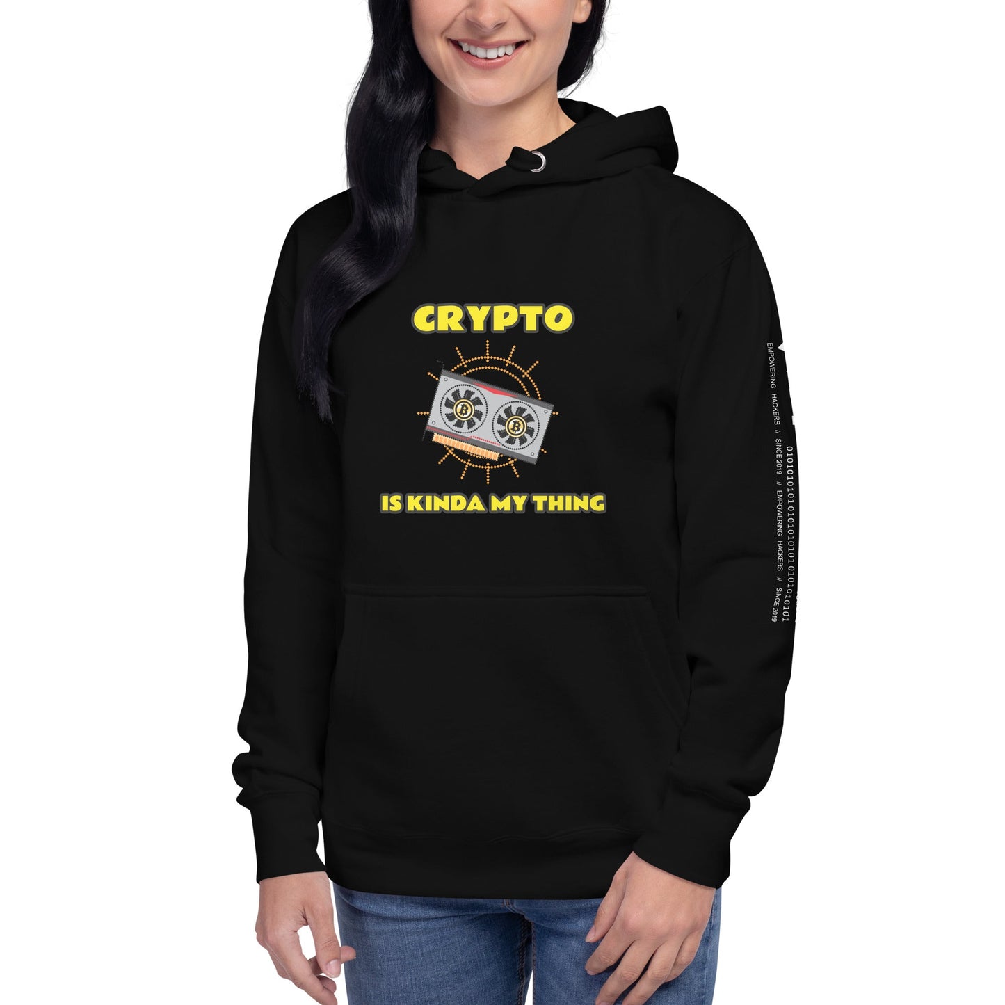 Crypto is Kinda My Thing V3 Unisex Hoodie by DarkByteGear