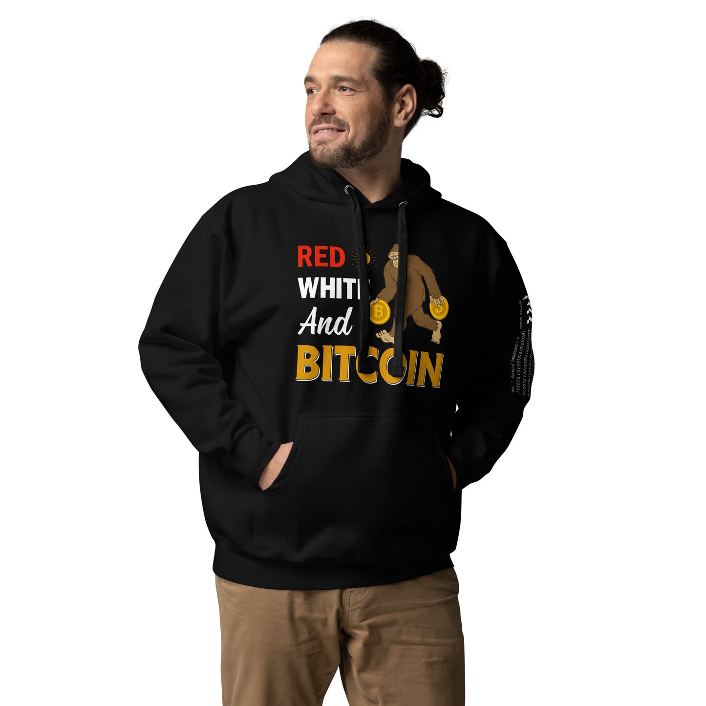 Red, White and Bitcoin - Unisex Hoodie by DarkByteGear