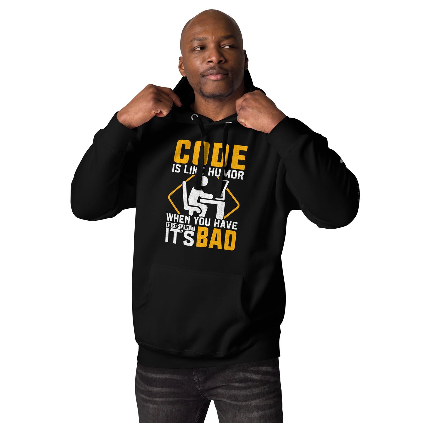 Code is like Humor - Unisex Hoodie by DarkByteGear
