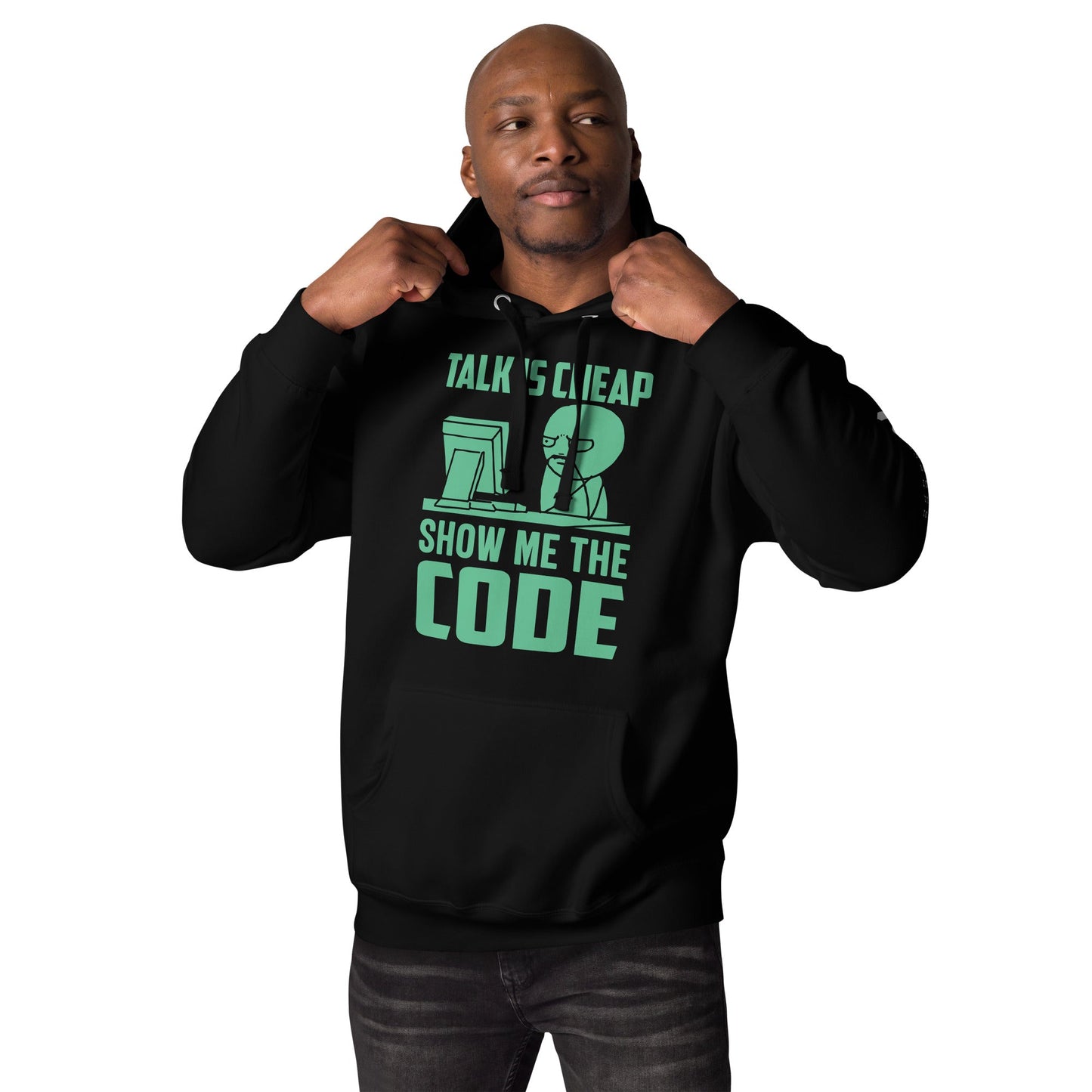 Talk is Cheap, Show me the Code V1 - Unisex Hoodie by DarkByteGear