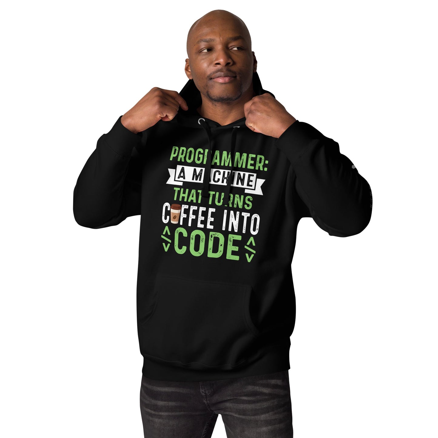 Programmer Def Green Unisex Hoodie by DarkByteGear