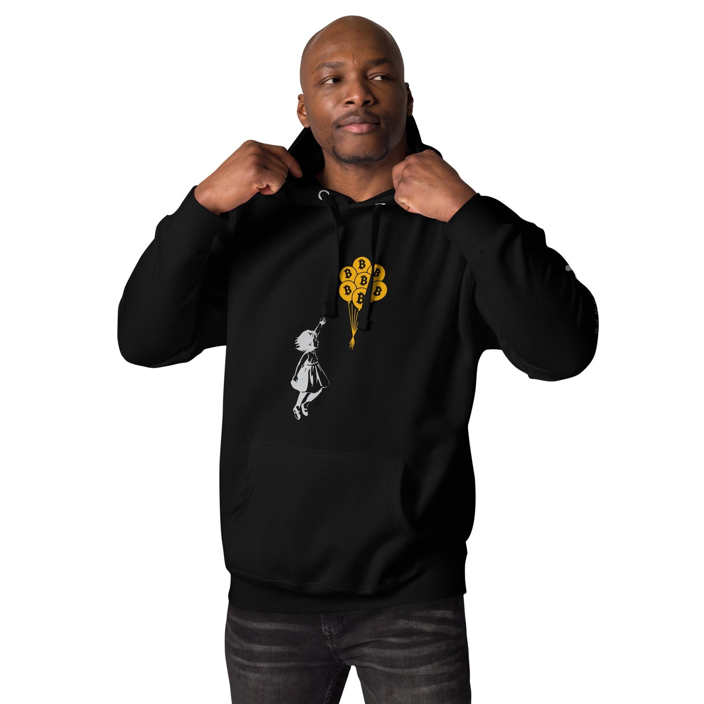 Bitcoin Little Girl Unisex Hoodie by DarkByteGear