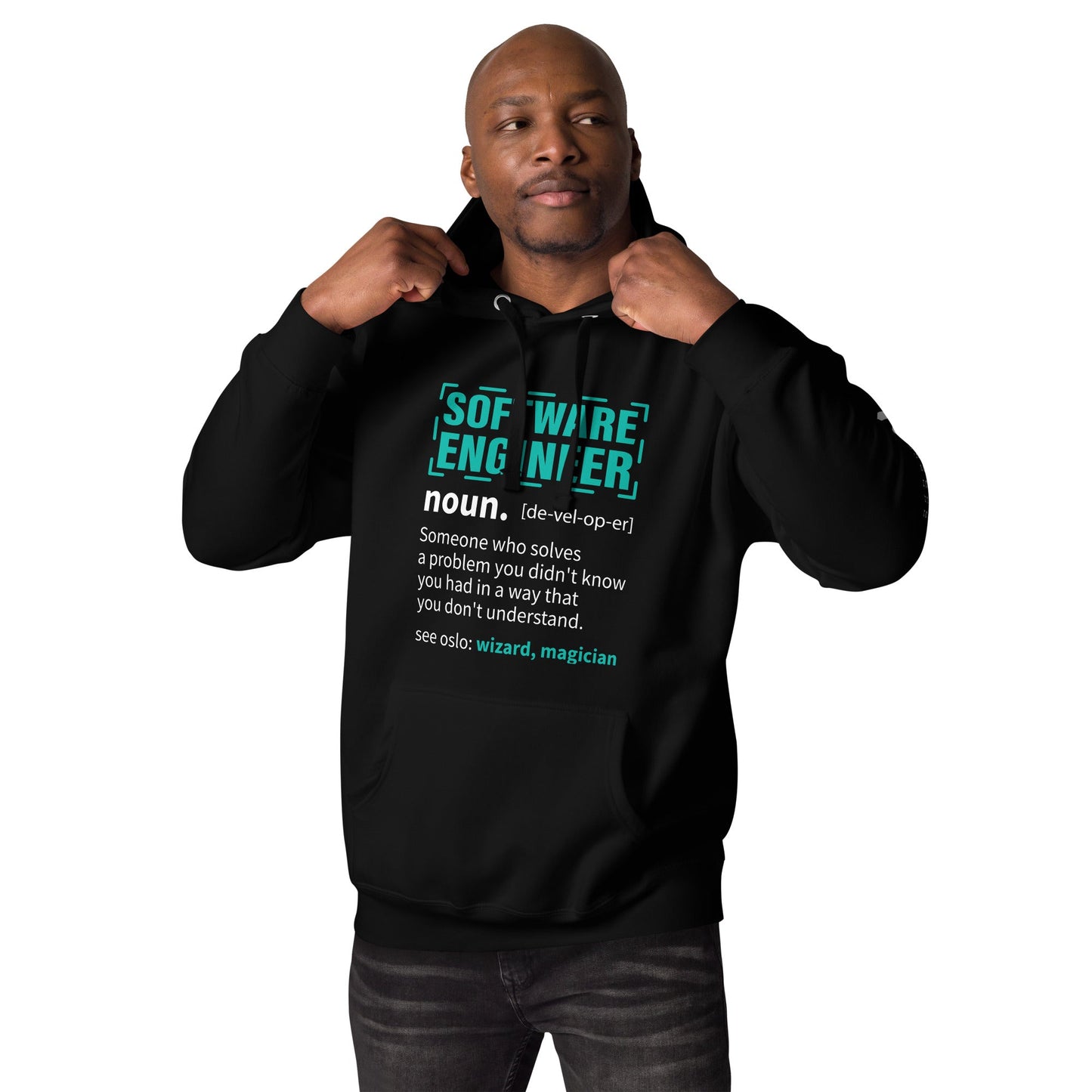 Software Engineer Def : Blue Unisex Hoodie by DarkByteGear
