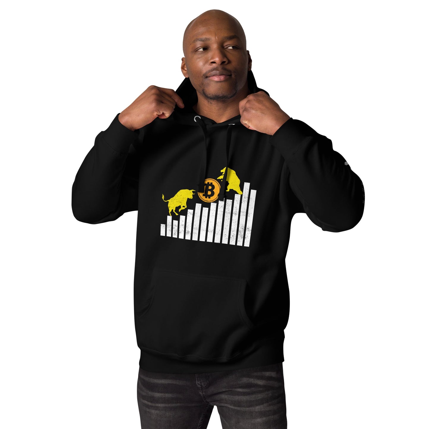Bull Bear Bitcoin Statistic - Unisex Hoodie by DarkByteGear