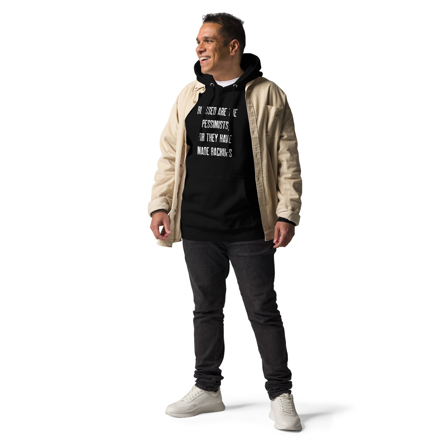 Blessed are the pessimists for they have made backups -Unisex Hoodie by DarkByteGear