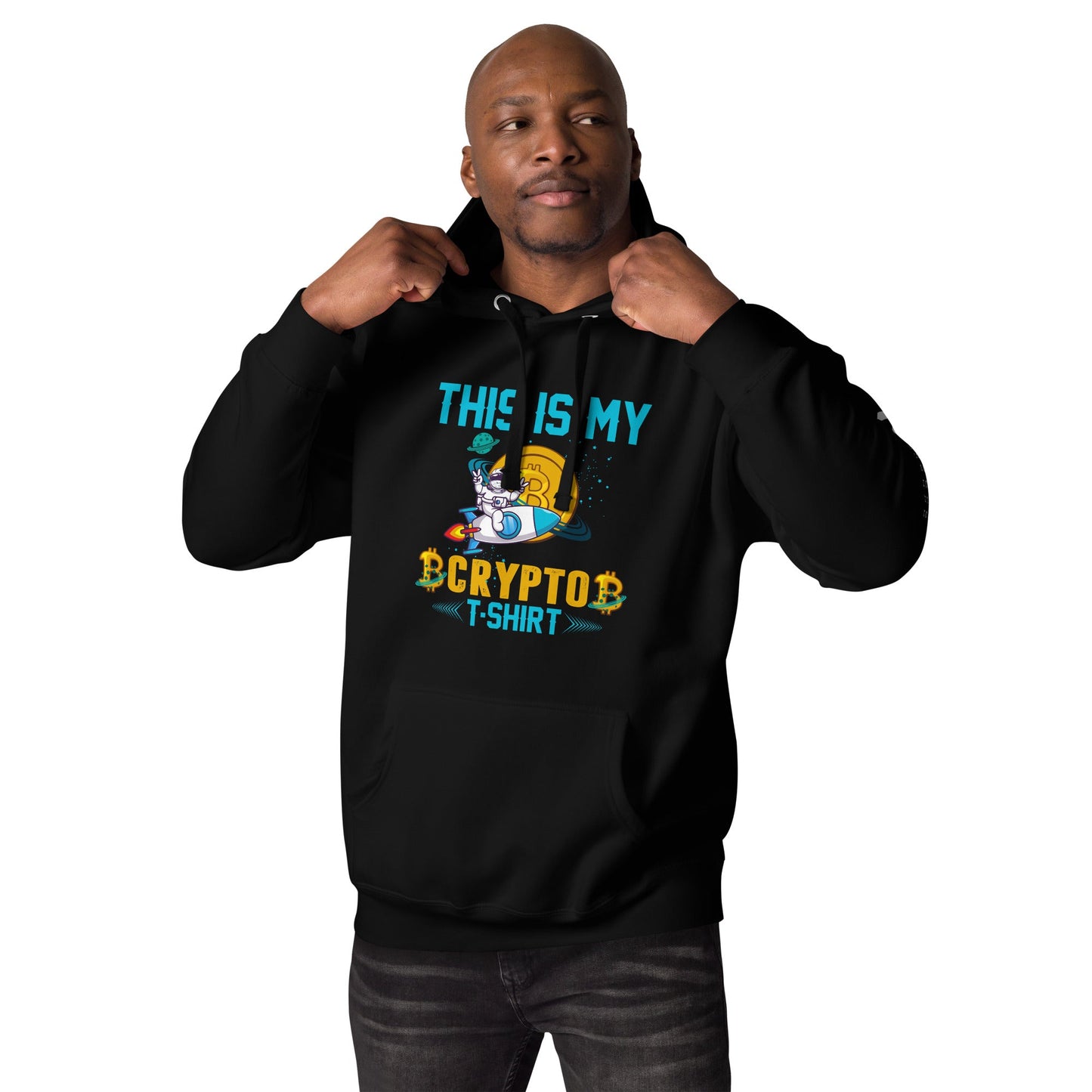 This is my Crypto T-shirt with Turtle Ninja and Missile - Unisex Hoodie by DarkByteGear