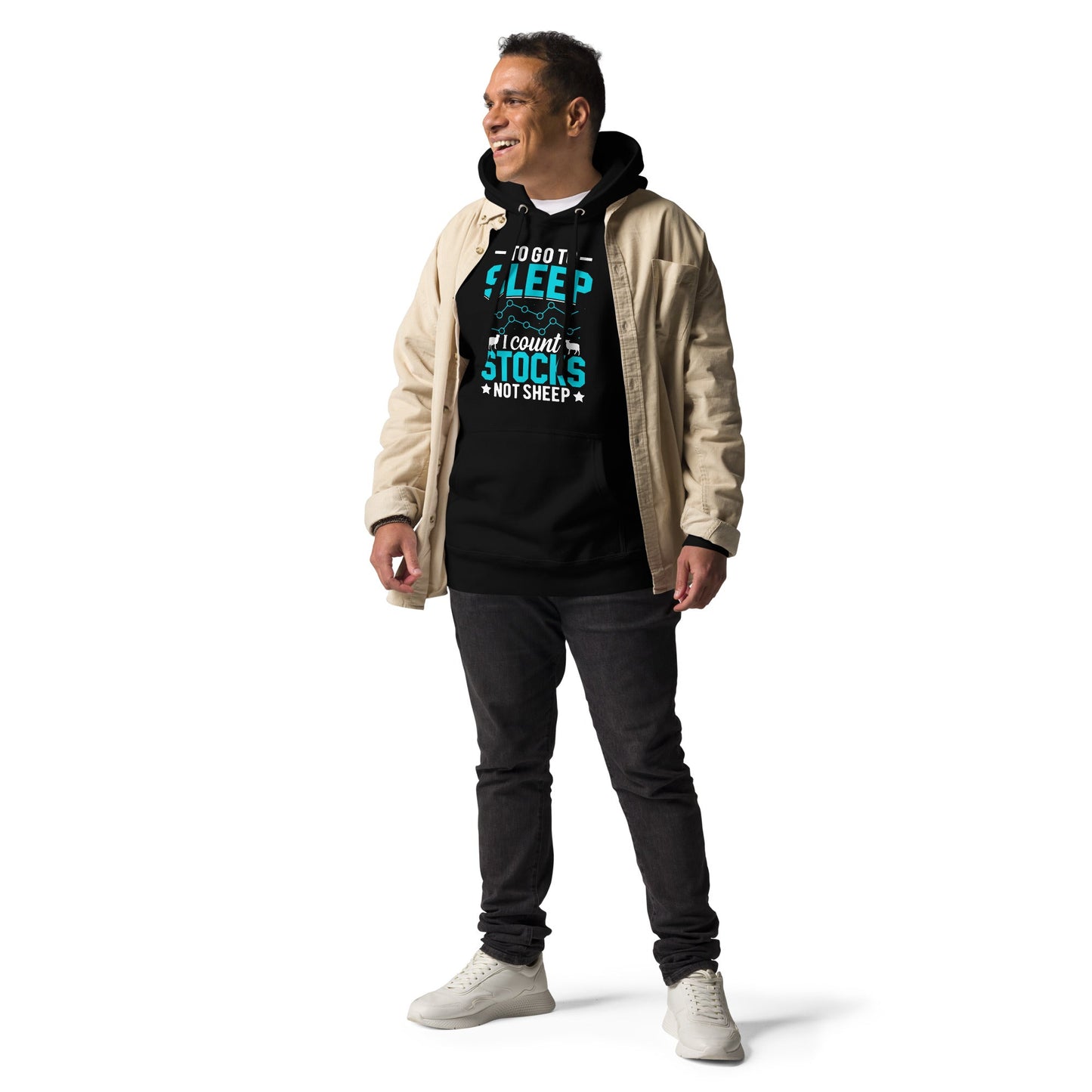 To go to sleep, I count stocks not sheep (DB) - Unisex Hoodie by DarkByteGear