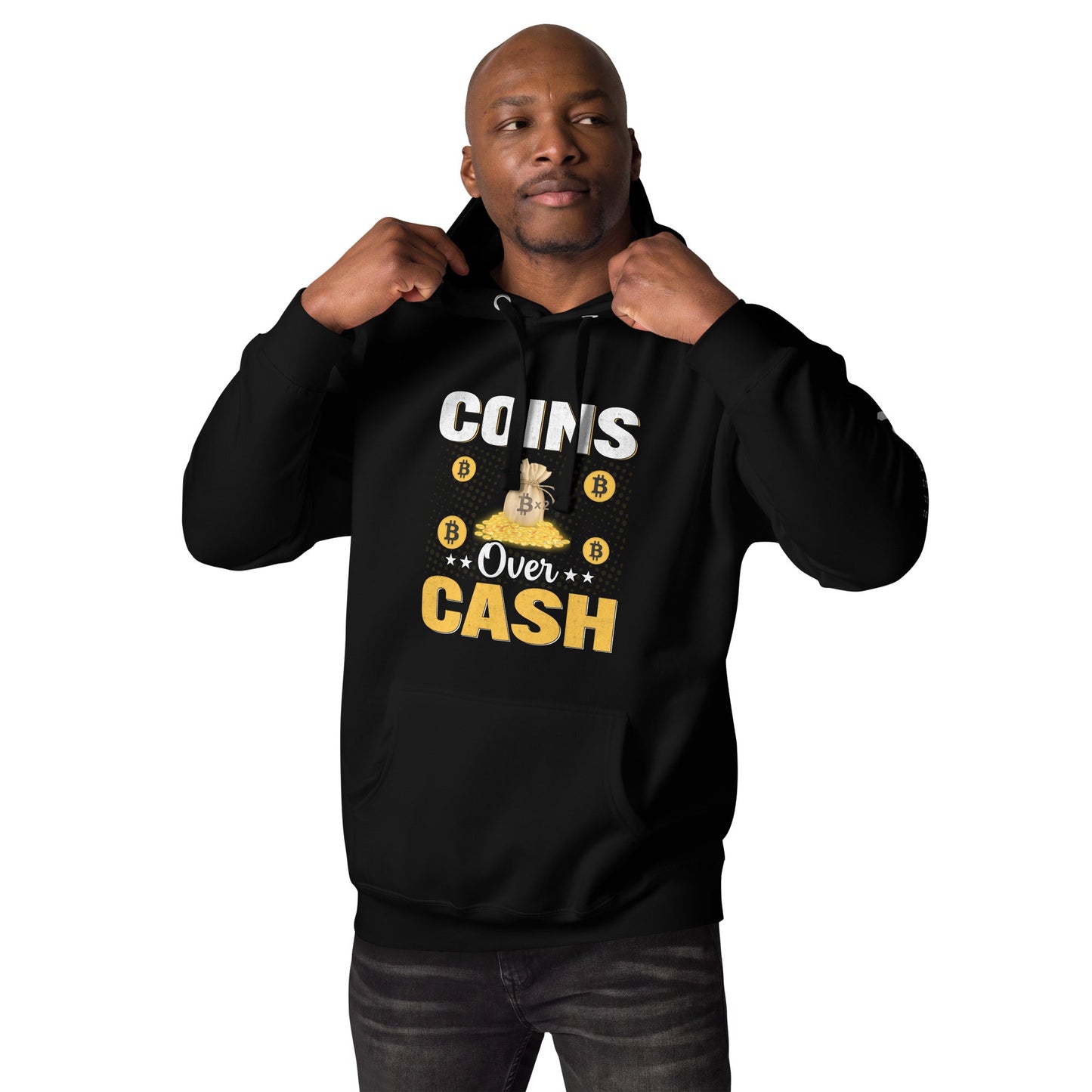 Coins over Cash Unisex Hoodie by DarkByteGear