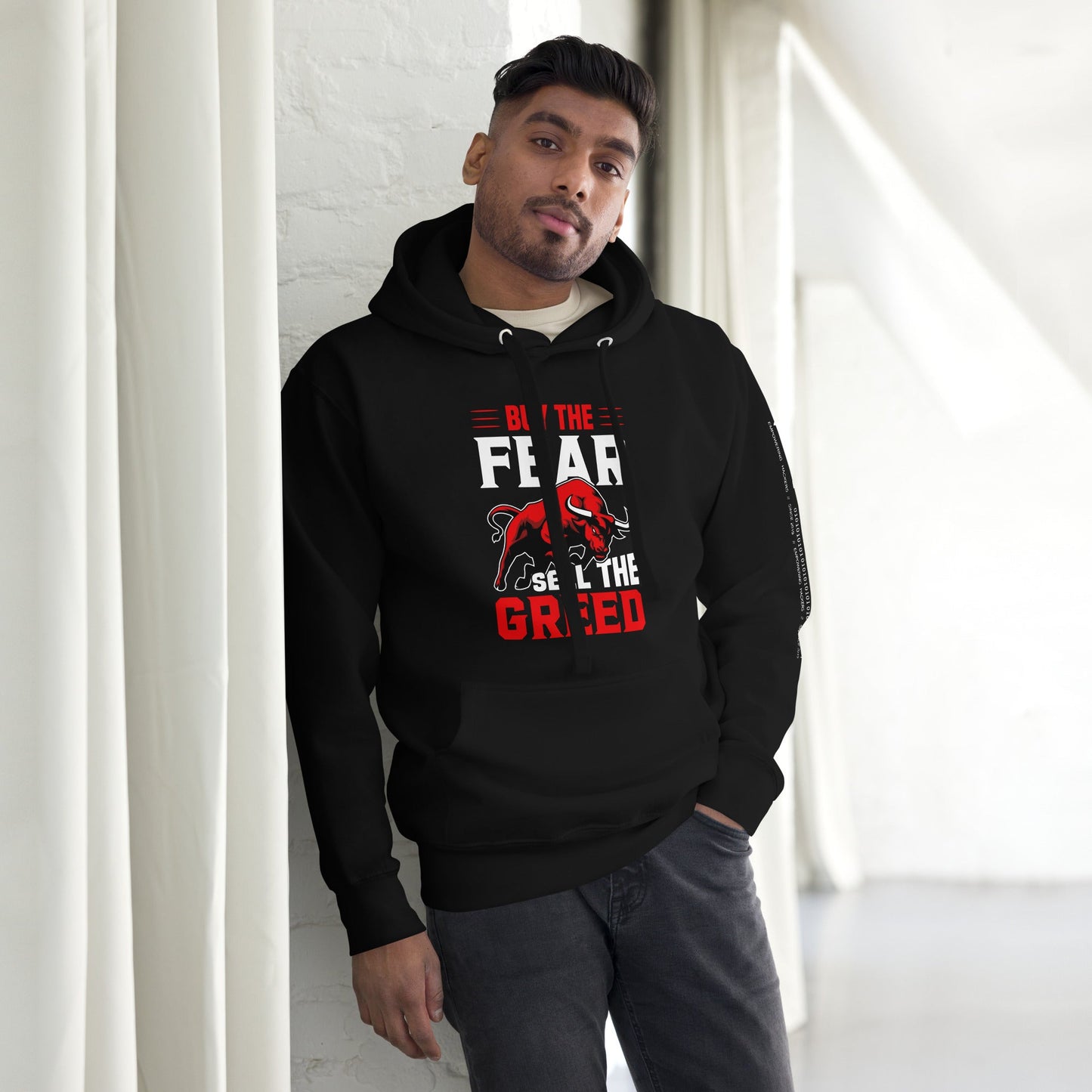 Buy the Fear; Sell the Greed V1 - Unisex Hoodie by DarkByteGear