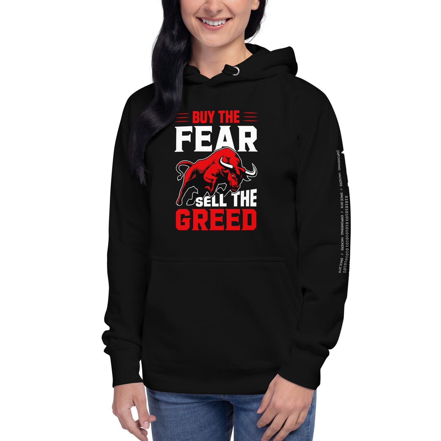 Buy the Fear; Sell the Greed V1 - Unisex Hoodie by DarkByteGear