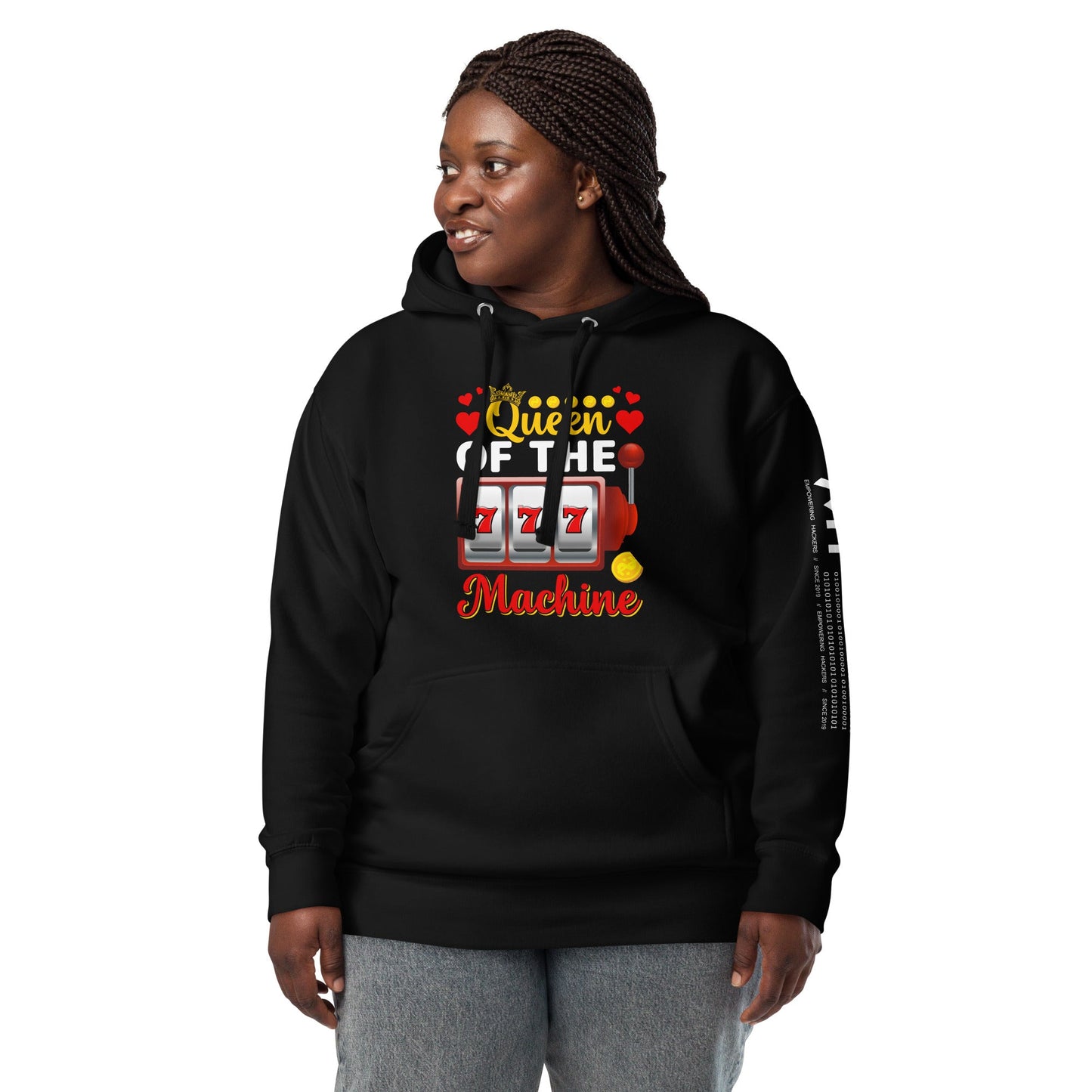 Queen of the Machine 777 - Unisex Hoodie by DarkByteGear