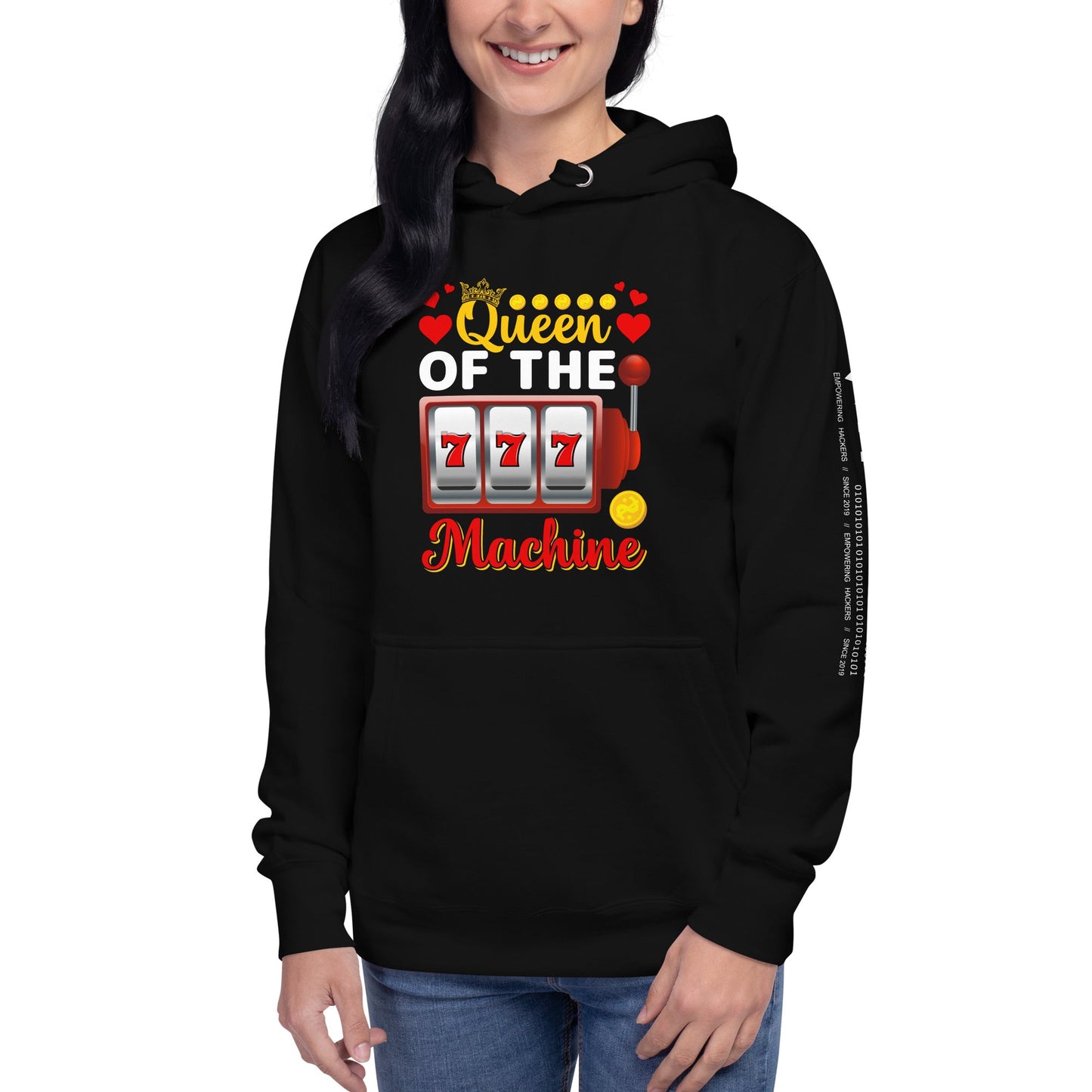 Queen of the Machine 777 - Unisex Hoodie by DarkByteGear