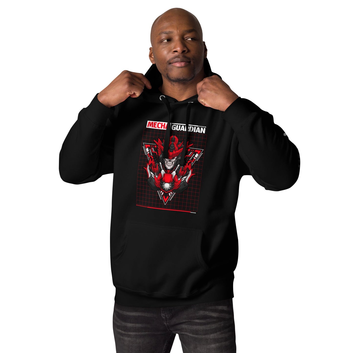 Red Mecha Guardian - Unisex Hoodie by DarkByteGear