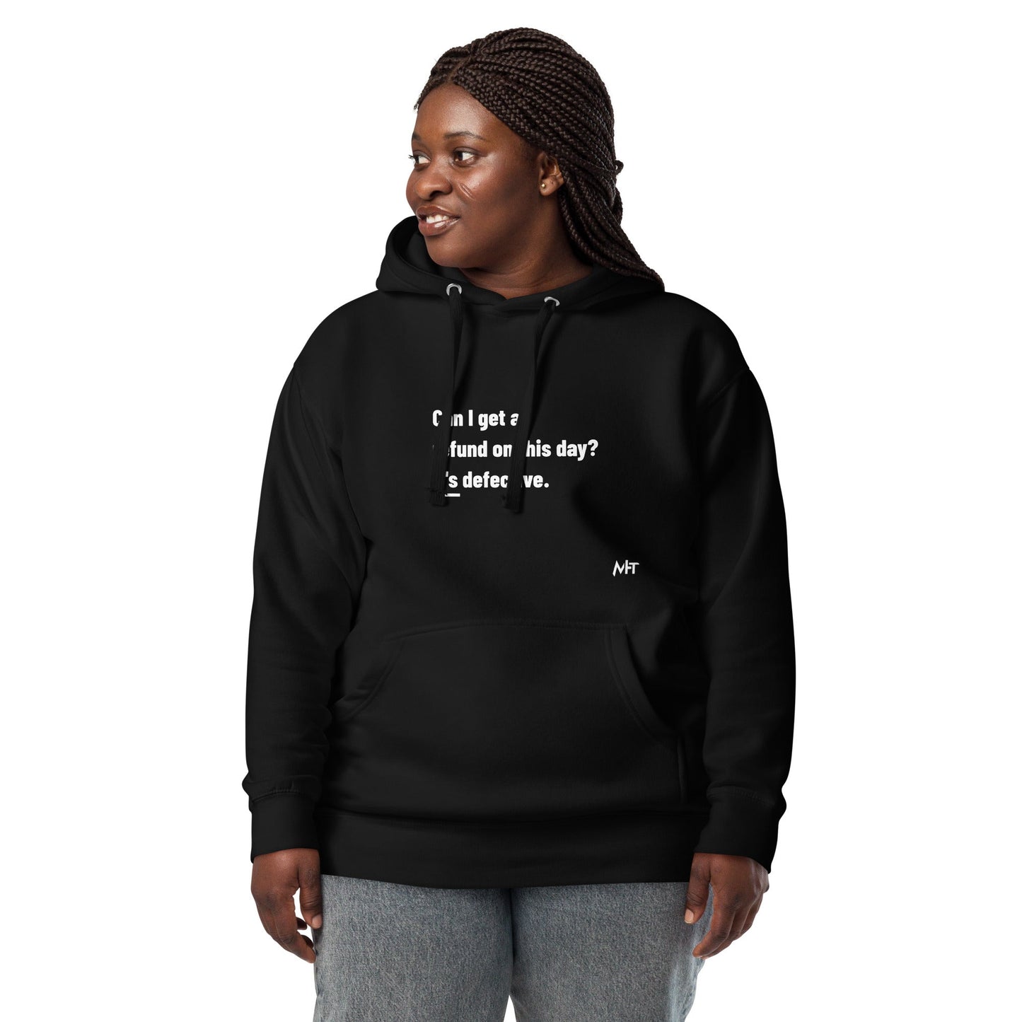 Can I Get a Refund on this Day? It's Defective - Unisex Hoodie by DarkByteGear
