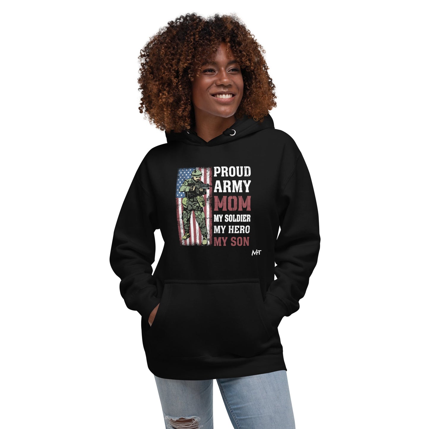 Proud Army Mom - Unisex Hoodie by DarkByteGear
