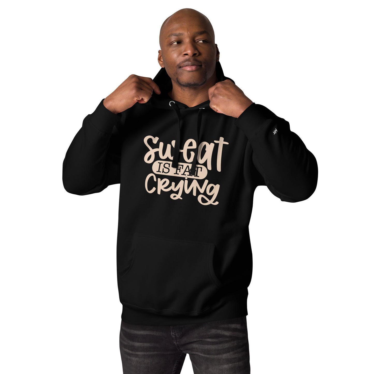 Sweat is fat crying - Unisex Hoodie by DarkByteGear