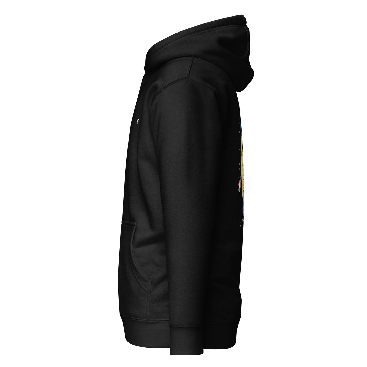 Astranaut catching stars - Unisex Hoodie ( Back Print ) by DarkByteGear