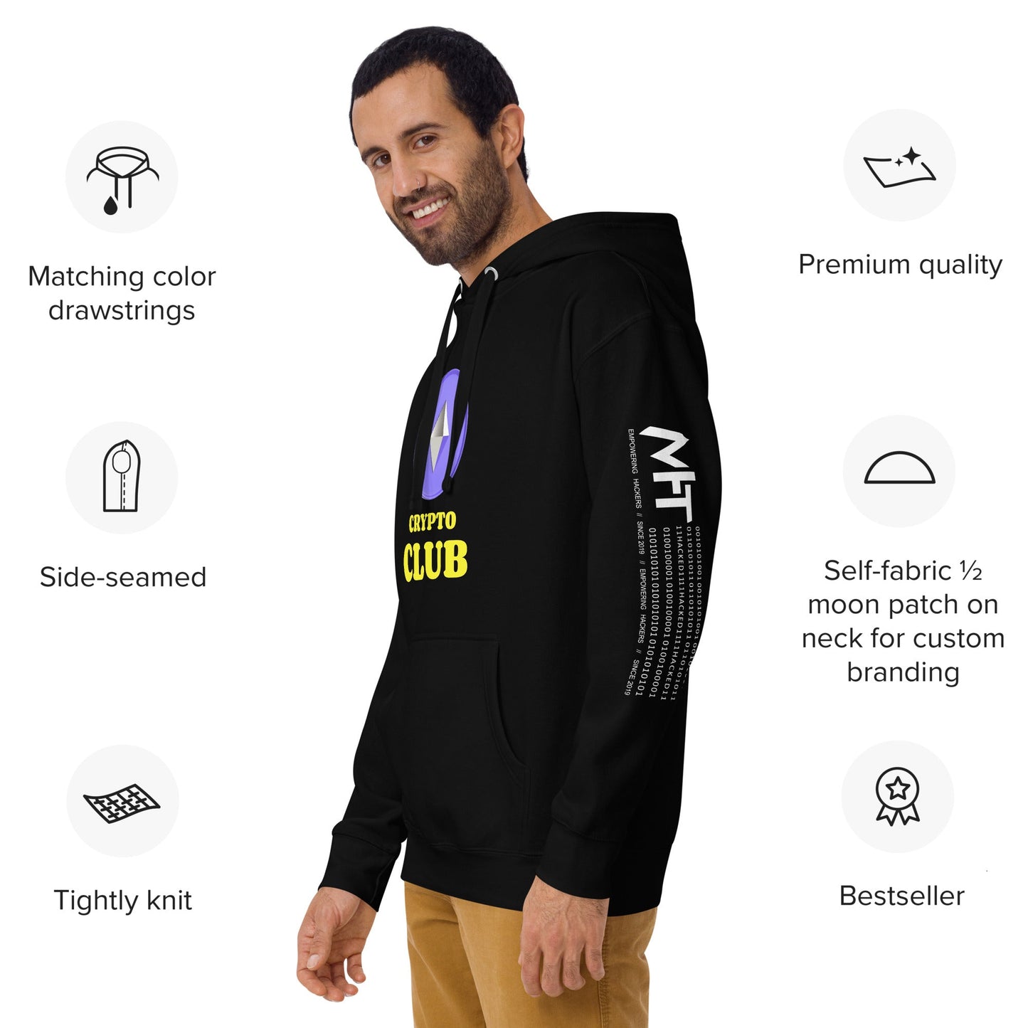 Crypto Club V2- Unisex Hoodie by DarkByteGear