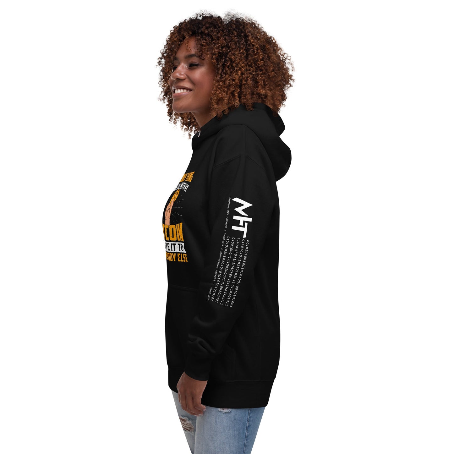 The Only thing I can Do with Bitcoin is Give it to Someone else Unisex Hoodie by DarkByteGear