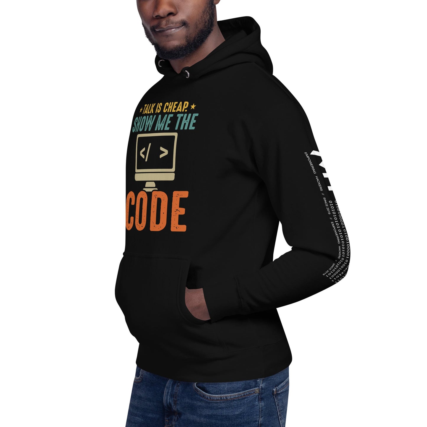 Talk is Cheap! Show me the Code - Unisex Hoodie by DarkByteGear