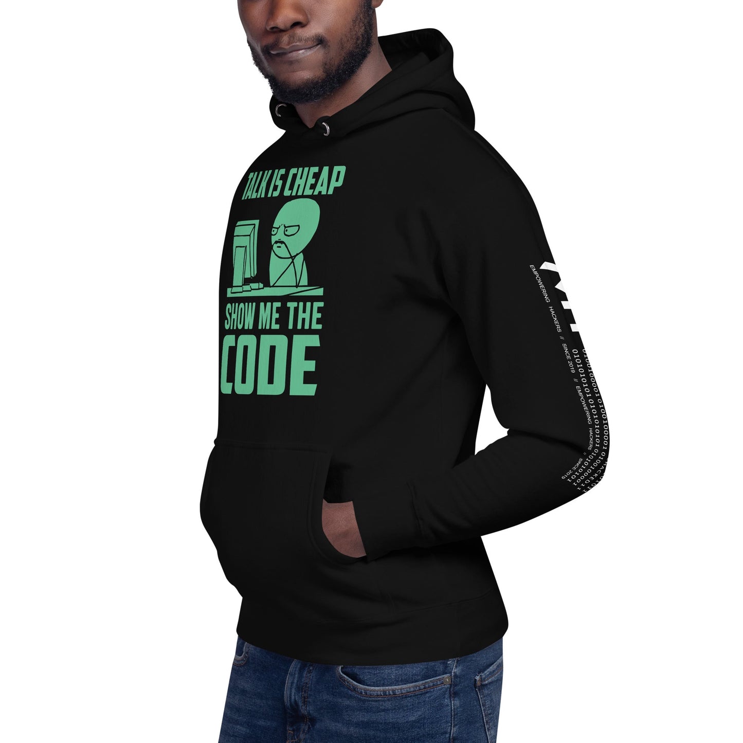 Talk is Cheap, Show me the Code V1 - Unisex Hoodie by DarkByteGear