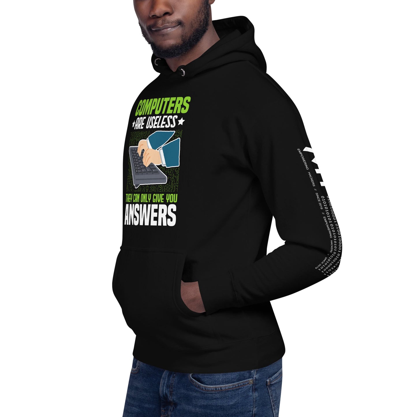 Computer are Useless, they only Give you Answers Unisex Hoodie by DarkByteGear