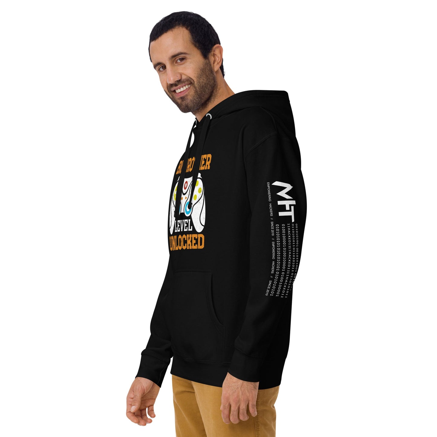 Big Brother Level Unlocked Unisex Hoodie by DarkByteGear