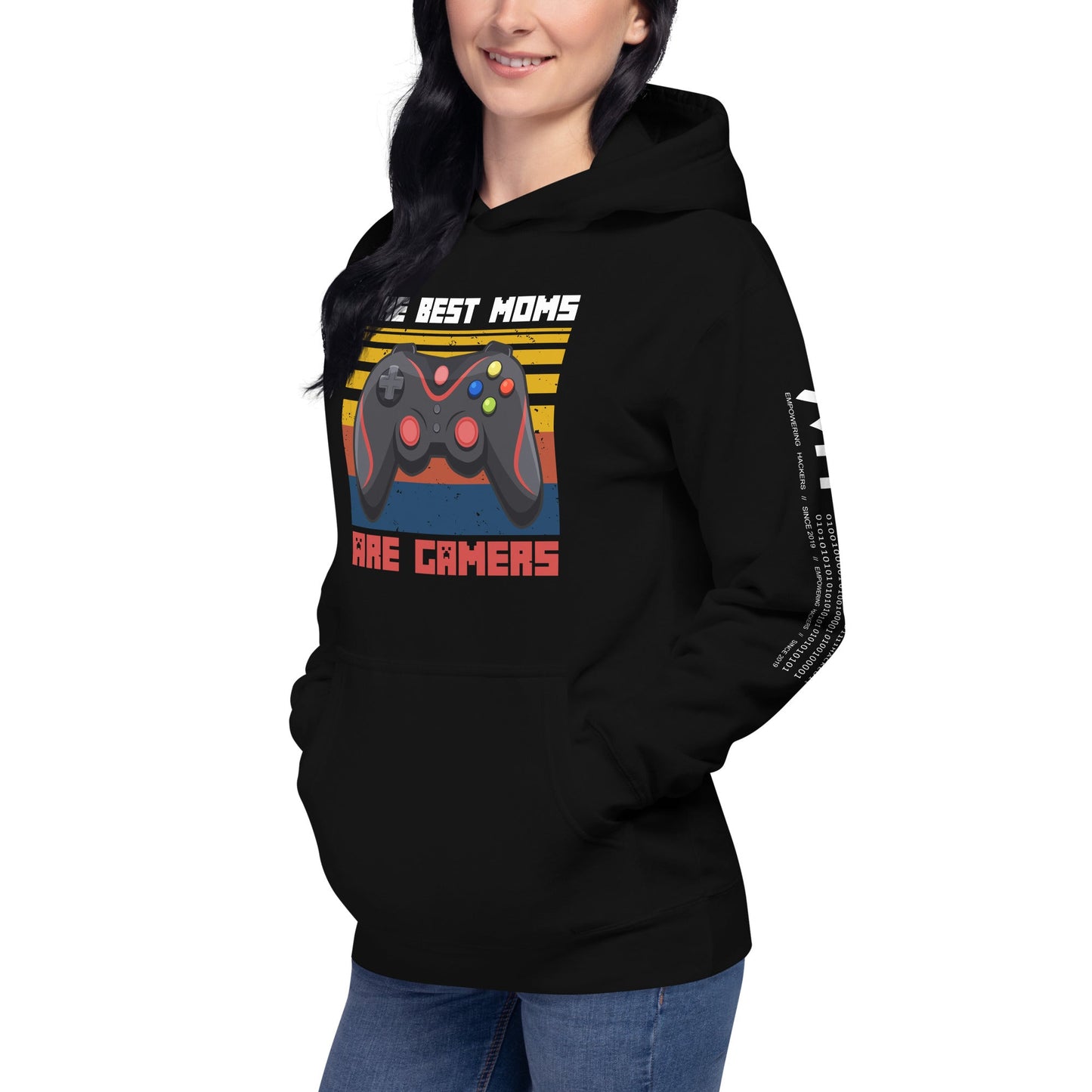 The best Moms are Gamers Unisex Hoodie by DarkByteGear