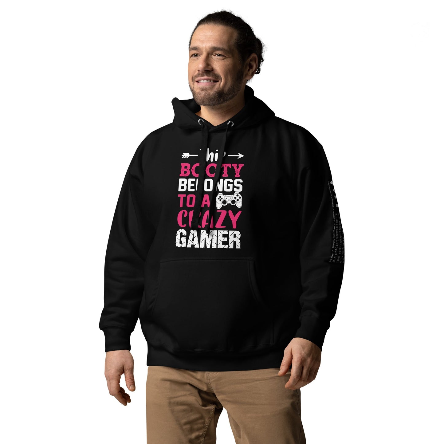 This Booty belongs to a Crazy Gamer - Unisex Hoodie by DarkByteGear