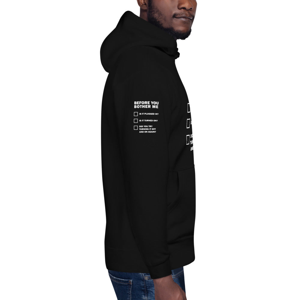 Before you bother me - Unisex Hoodie by DarkByteGear