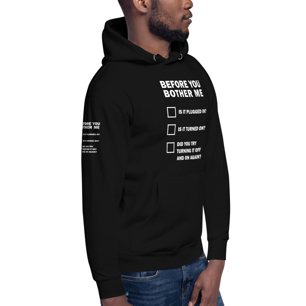 Before you bother me - Unisex Hoodie by DarkByteGear