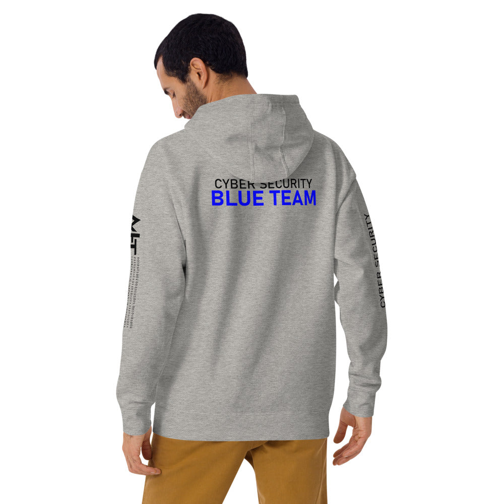 Cyber Security Blue team V4 - Unisex Hoodie (back print) by DarkByteGear