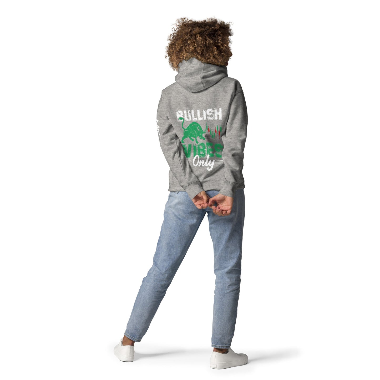 Bullish Vibes Only - Unisex Hoodie ( Back Print ) by DarkByteGear