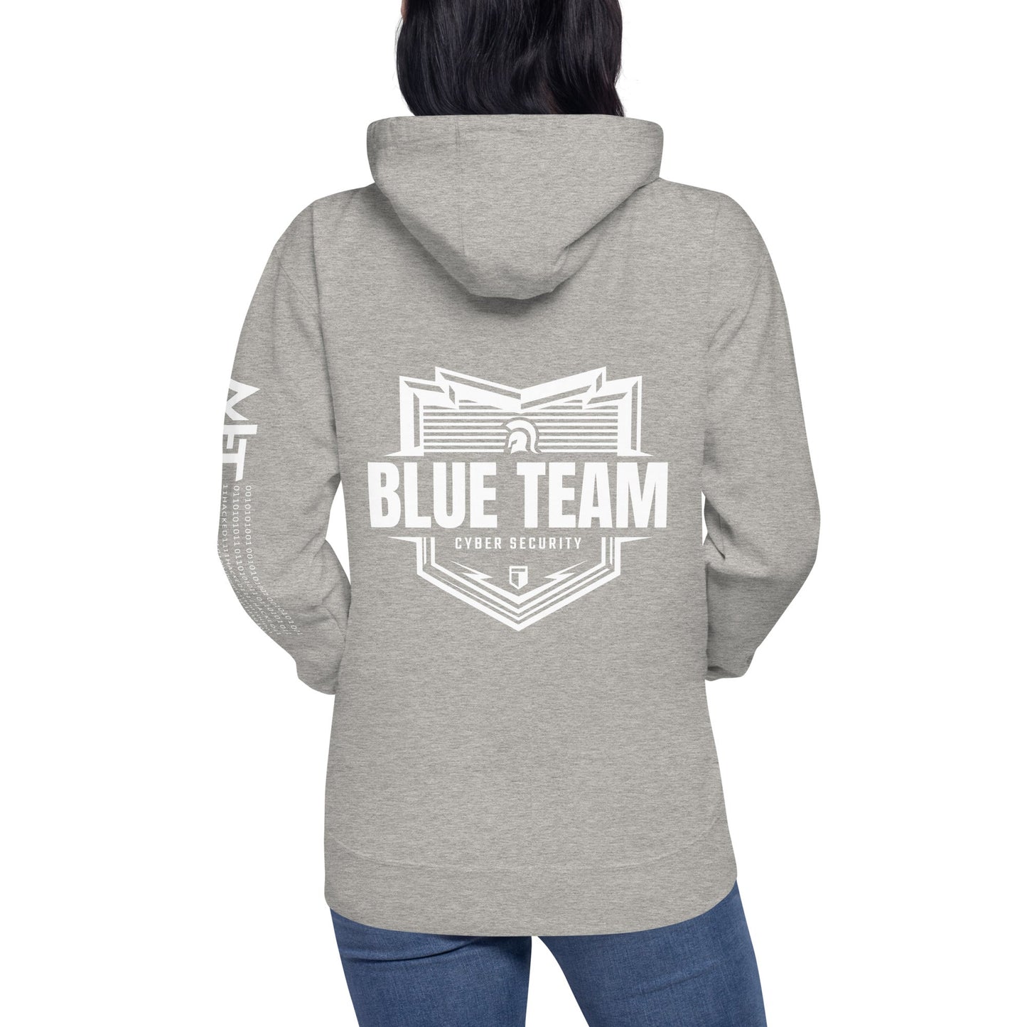 Cyber Security Blue Team V1 - Unisex Hoodie ( Back Print ) by DarkByteGear
