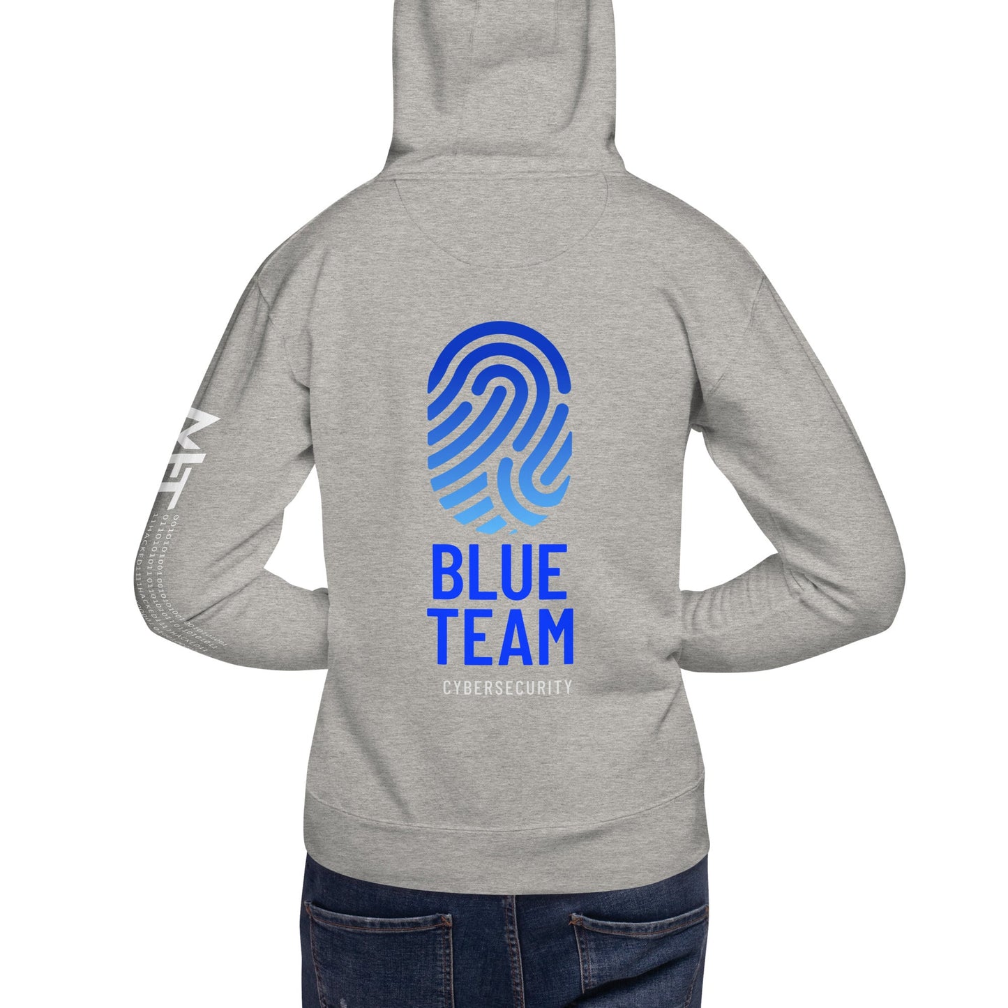 Cyber Security Blue Team v2 - Unisex Hoodie ( Back Print ) by DarkByteGear