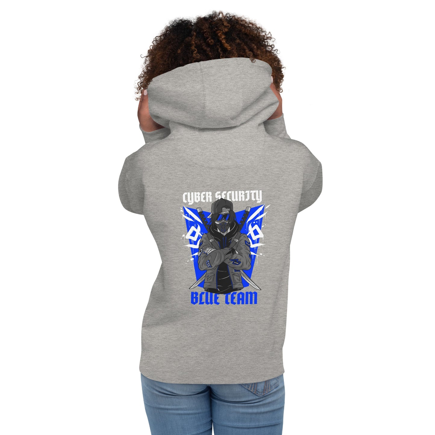 Cyber Security Blue Team V3 - Unisex Hoodie ( Back Print ) by DarkByteGear