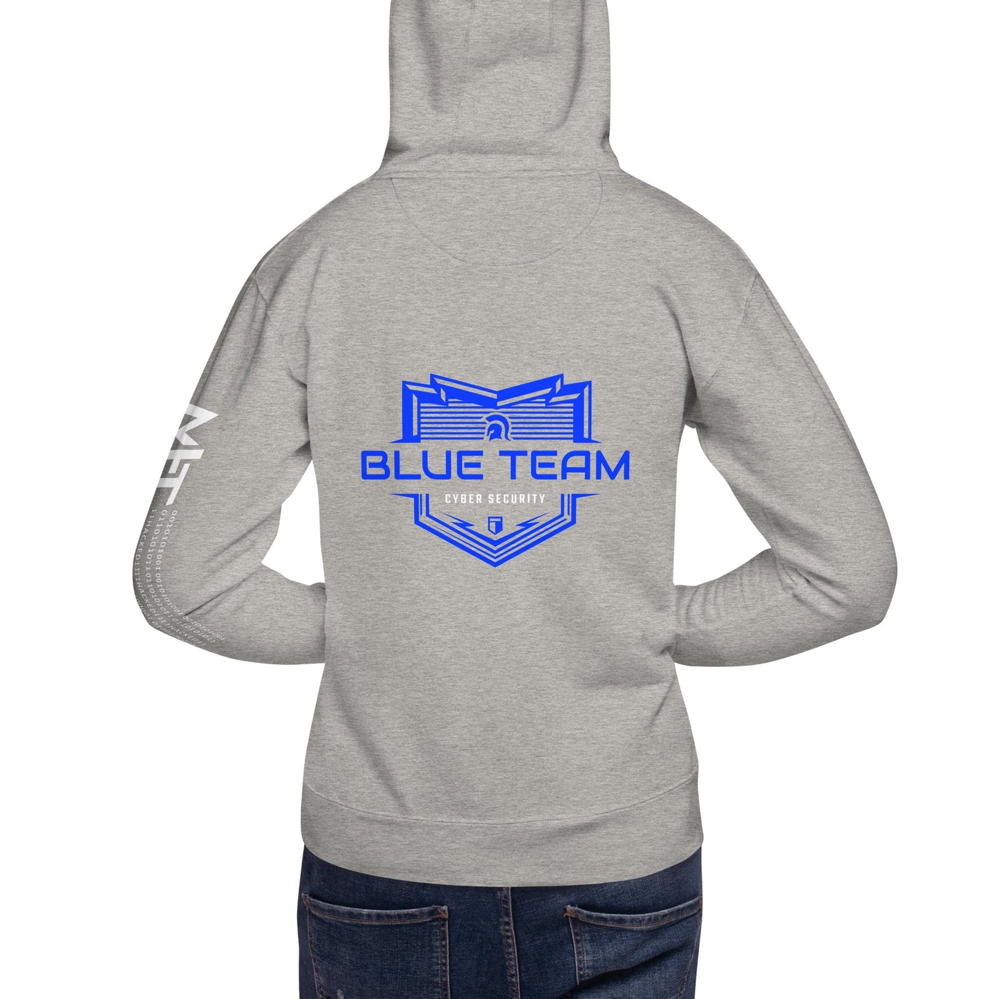 Cyber Security Blue Team V17 - Unisex Hoodie ( Back Print ) by DarkByteGear