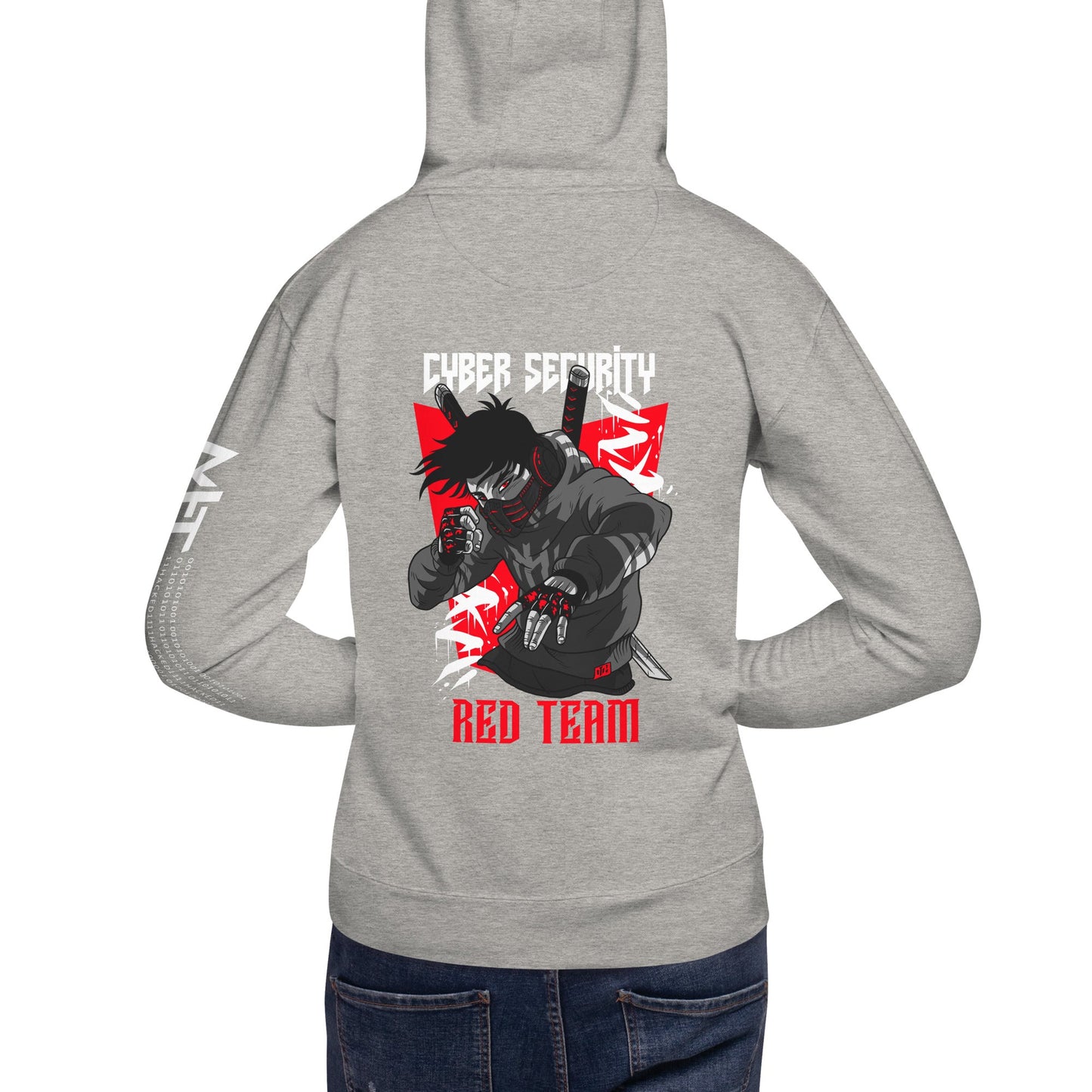 Cyber Security Red Team V3 - Unisex Hoodie ( Back Print ) by DarkByteGear