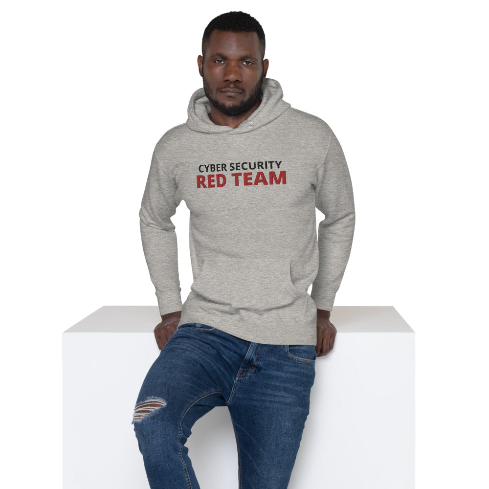 Cyber Security Red team - Unisex Hoodie (large embroidery) by DarkByteGear