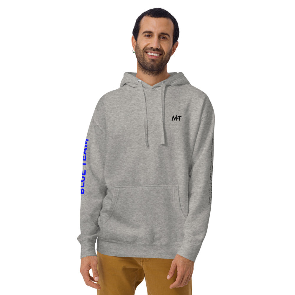 Cyber Security Blue team V4 - Unisex Hoodie (back print) by DarkByteGear