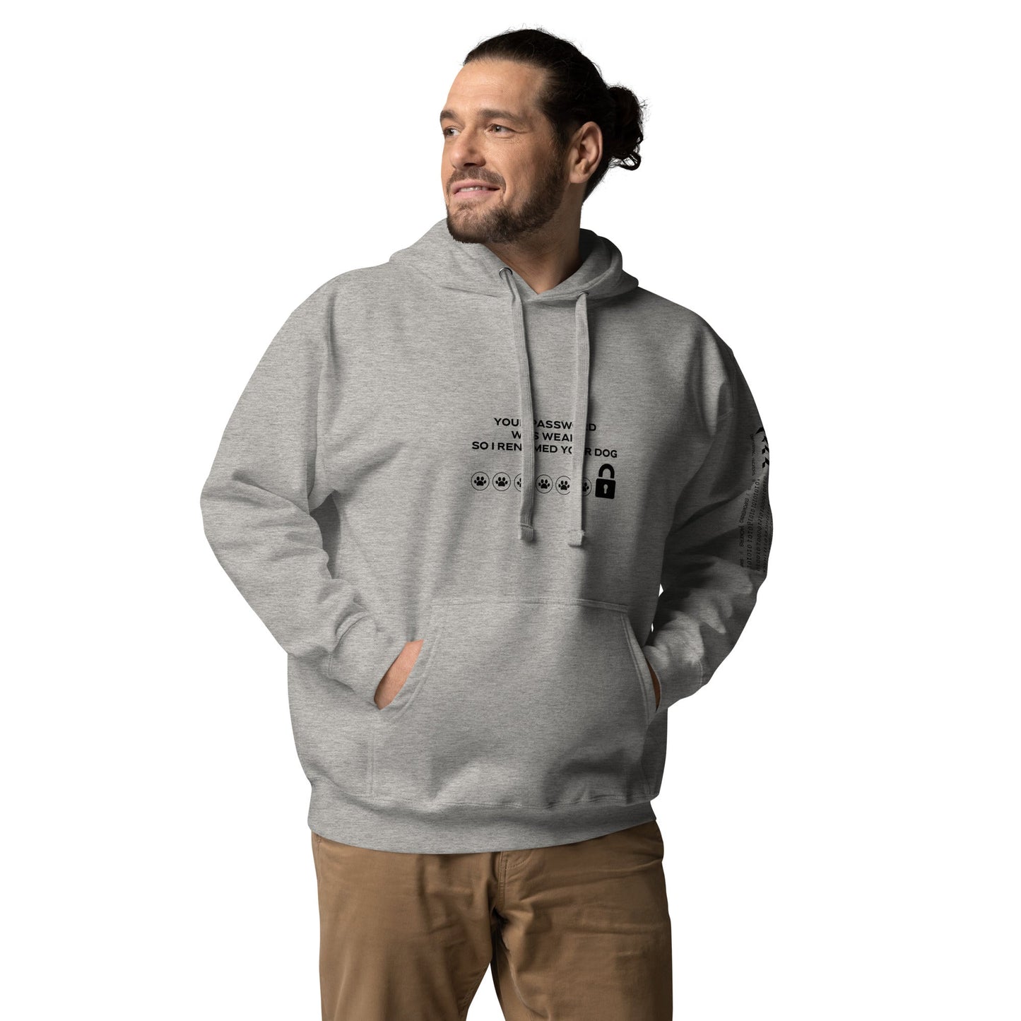 Your Password was Weak, So I Renamed Your Dog in Dark Text - Unisex Hoodie by DarkByteGear